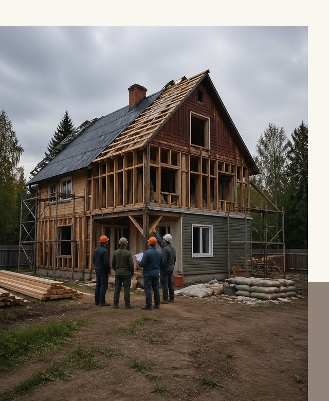 Реконструкция дачного дома в Коломне под ключ с проектом