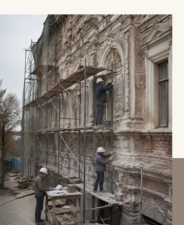 Реставрация объектов культурного наследия под ключ в Коломне