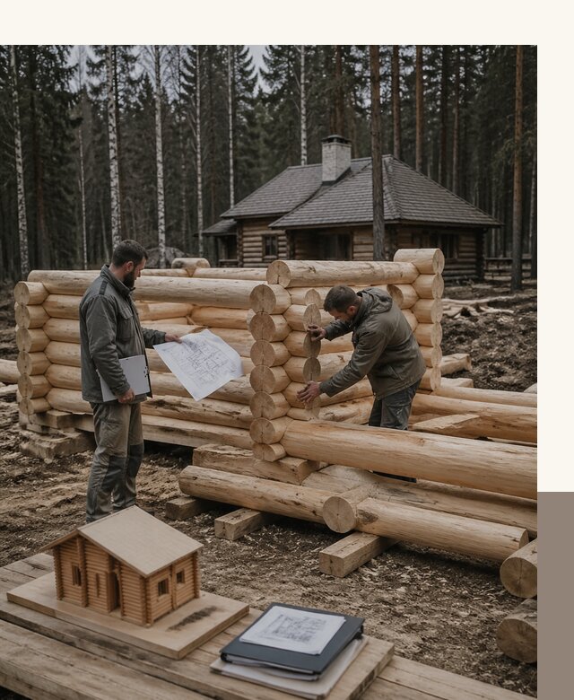 Проектирование и строительство домов из бревна в Коломне